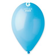 Латексні кульки 12" пастель 09 світло-блакитний Gemar