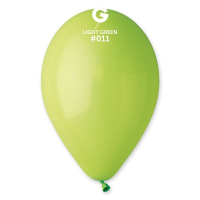 Латексные шарики 12" пастель 11 салатовый Gemar 