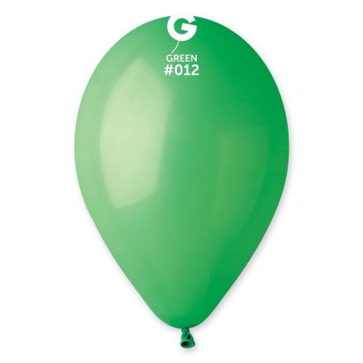 Латексные шарики 12" пастель 12 зеленый Gemar 