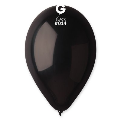 Латексные шарики 12" пастель 14 черный Gemar 