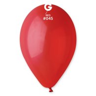 Латексные шарики 12" пастель 45 красный Gemar 