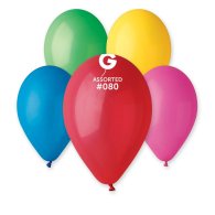 Латексные шарики 12" пастель 80 ассорти Gemar 