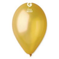 Латексные шарики 11" металлик 39 золото Gemar 