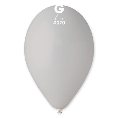 Латексные шарики 12" пастель 70 серый Gemar 