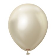 Латексні кульки 5" хром біле золото (Mirror White Gold) Kalisan Латексні кульки 5" хром біле золото (Mirror White Gold) Kalisan