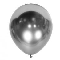 Латексный шарик хром 18" серебряный (Mirror Silver) Kalisan 