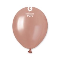 Латексные шарики 5" металлик 71 розовое золото Gemar 