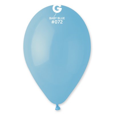 Латексные шарики 10" пастель 72 нежно-голубой Gemar 