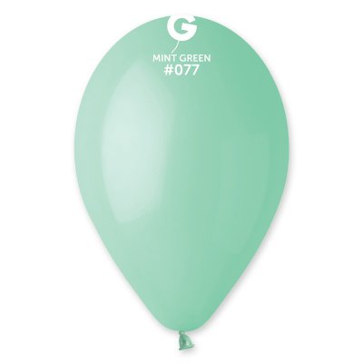 Латексные шарики 12" пастель 77 мятный Gemar 