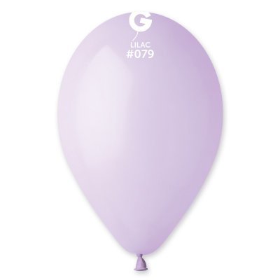 Латексные шарики 12" пастель 79 нежно-сиреневый Gemar 