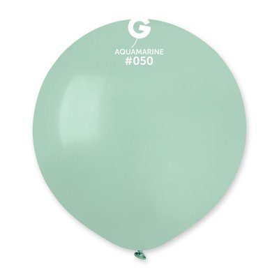 Латексный шарик 19" пастель 50 аквамарин Gemar 