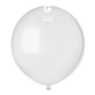 Латексный шарик 19" пастель 00 прозрачный Gemar 