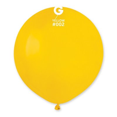 Латексна кулька 19" пастель 02 жовтий Gemar