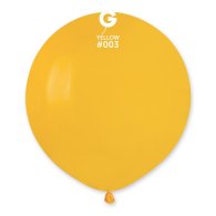 Латексный шарик 19" пастель 03 желтый Gemar 