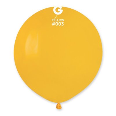 Латексный шарик 19" пастель 03 желтый Gemar 