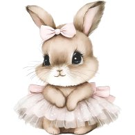 Наклейка для ростової фігури "Зайчик-2" 80х65 см
