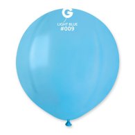 Латексна кулька 19" пастель 09 світло-блакитний Gemar
