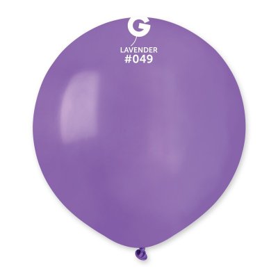 Латексный шарик 19" пастель 49 лавандовый Gemar 