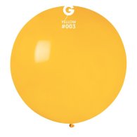 Латексный шарик 31" пастель 03 желтый Gemar 