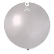 Латексный шарик 31" металлик 38 серебро Gemar 