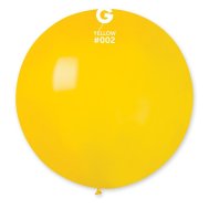 Латексный шарик 31" пастель 02 желтый Gemar 