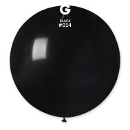 Латексный шарик 31" пастель 14 черный Gemar 