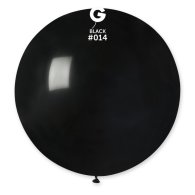 Латексный шарик 31" пастель 14 черный Gemar 