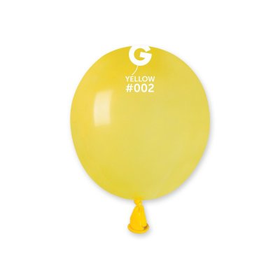 Латексные шарики 3" пастель 02 желтый Gemar 