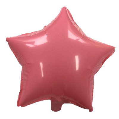 Фольгированный шар звезда макарун розовый 18" Китай