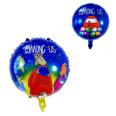 Фольгированный шар круг "Among Us " 18" Китай
