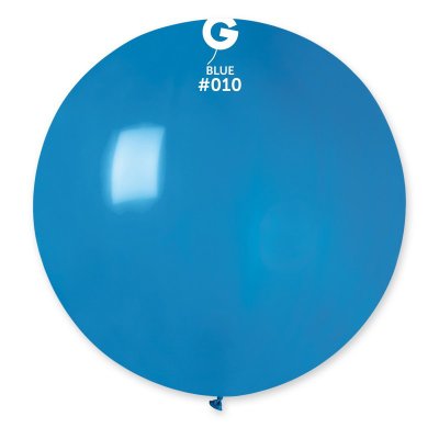 Латексный шарик 31" пастель 10 синий Gemar 