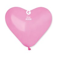 Латексные шарики-сердца 10" пастель 06 розовый Gemar