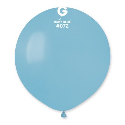Латексный шарик 19" пастель 72 нежно-голубой Gemar