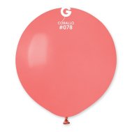 Латексный шарик 19" пастель 78 коралловый Gemar 