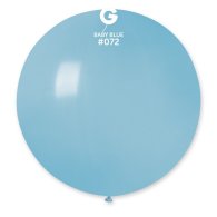 Латексна кулька 31" пастель 72 ніжно-блакитний Gemar