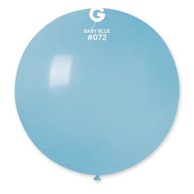 Латексный шарик 31" пастель 72 нежно-голубой Gemar 