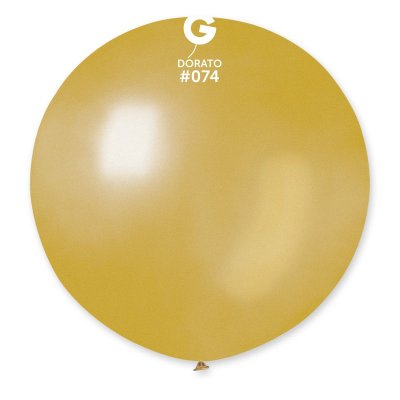Латексный шарик 31" металлик 74 сатиновое золото Gemar 