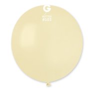 Латексный шарик 19" пастель без полос 103 вершковый Gemar