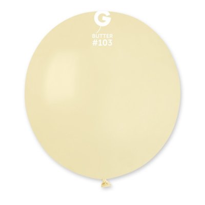 Латексный шарик 19" пастель без полос 103 вершковый Gemar