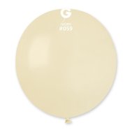 Латексный шарик 19" пастель 59 айвори 1 шт Gemar 