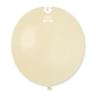 Латексный шарик 19" пастель 59 айвори 1 шт Gemar 