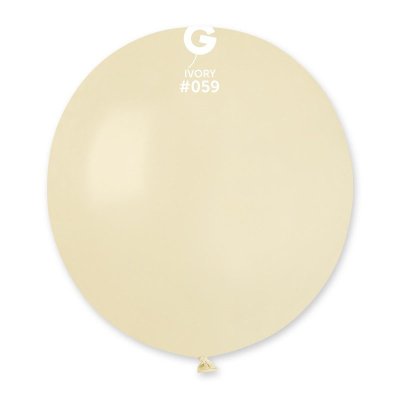Латексный шарик 19" пастель 59 айвори 1 шт Gemar 
