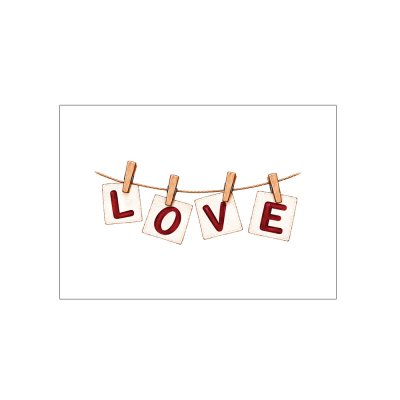 Міні-листівки "Love" 10 шт Міні-листівки "Love" 10 шт