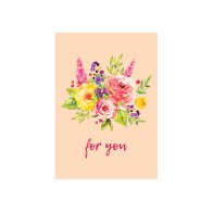Міні-листівки "For you" квіти 10 шт