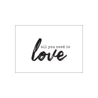 Міні-листівки "All you need is love" 10 шт