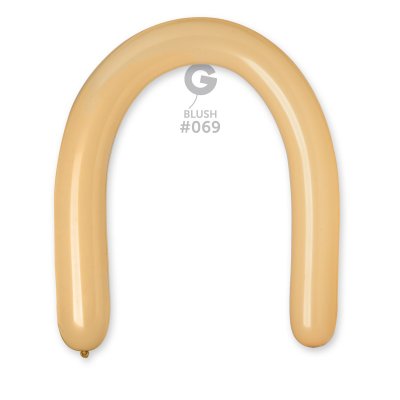 Латексный шарик ШДМ 360 пастель 69 телесный 1 шт Gemar 