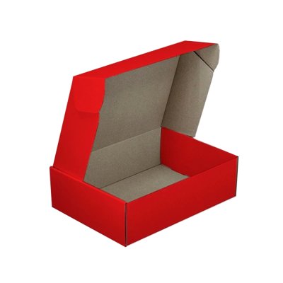 Коробка самосборная 31х23х10 см красная