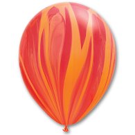 Латексные шарики 11" пастель агат красно-оранжевый Qualatex Латексные шарики 11" пастель агат красно-оранжевый Qualatex