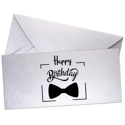 Конверт для денег "Happy Birthday" бабочка 