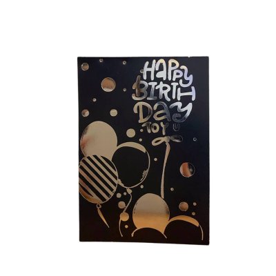 Мини-открытки "Happy birthday" шарики 10 шт